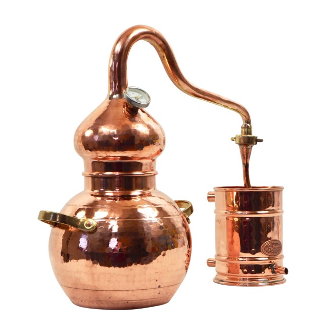 CopperGarden® Destille Alembik 2 Liter | Thermometer