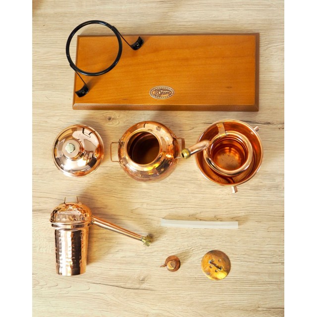 Mini Tisch-Destille CopperGarden Destillieranlage Arabia 0,5L mit Aromasieb 