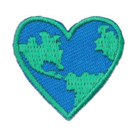 Iron On Love Heart Patch - M&J Trimming