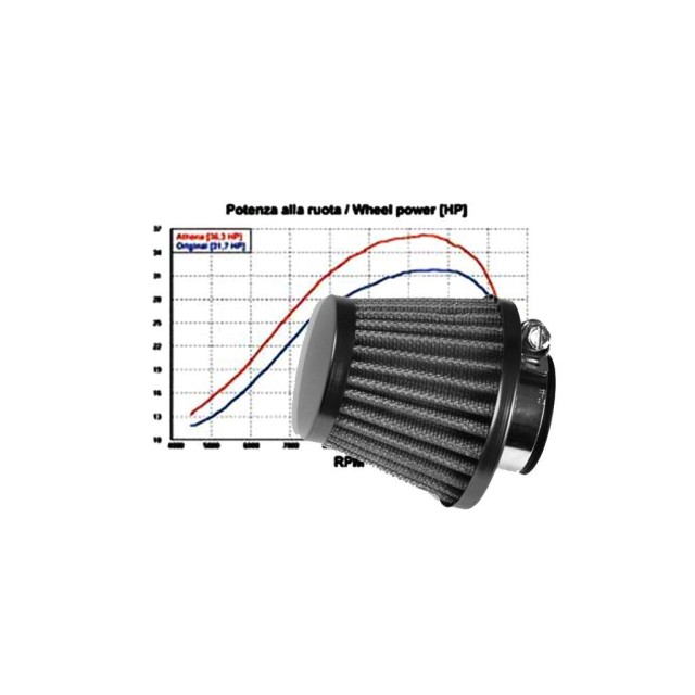 Air Filter für Motorrad Roller Quad Moped Mofa 35mm 45° Tuning Sport Luftfilter 