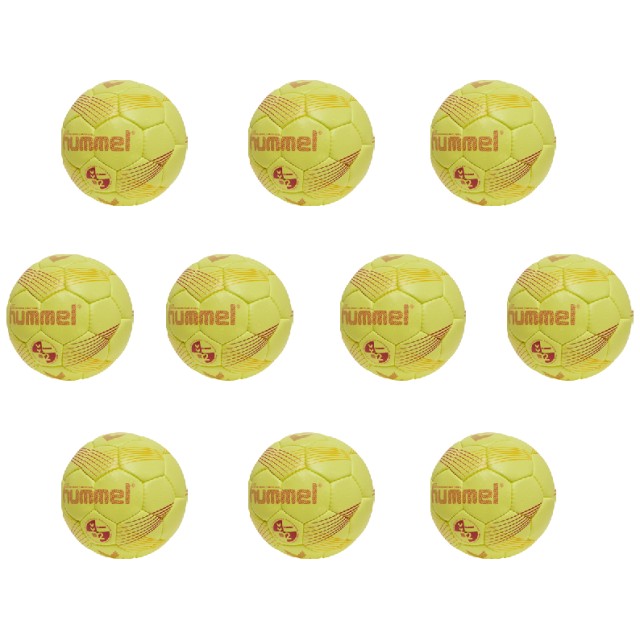 Hummel Elite Handball - Yellow/Orange/Red - 10-er Set - Grösse 2 -  schulsportmaterial-ch