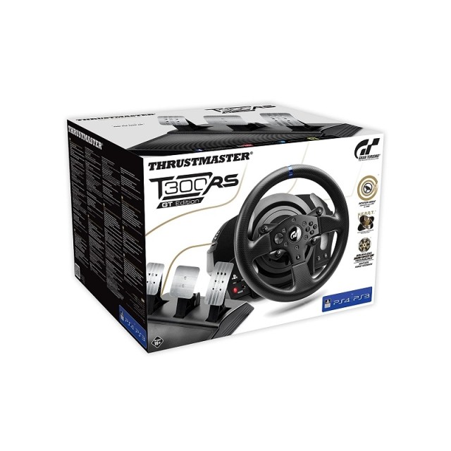 ThrustMaster T300 RS GT Edition Lenkrad- und Pedale-Set kabelgebunden für  PC Sony PlayStation 3 4 - Future-X AT